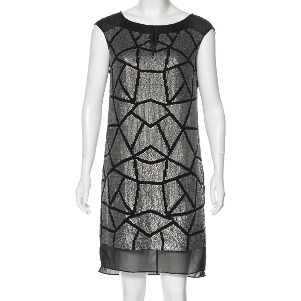 Sequin shift dress